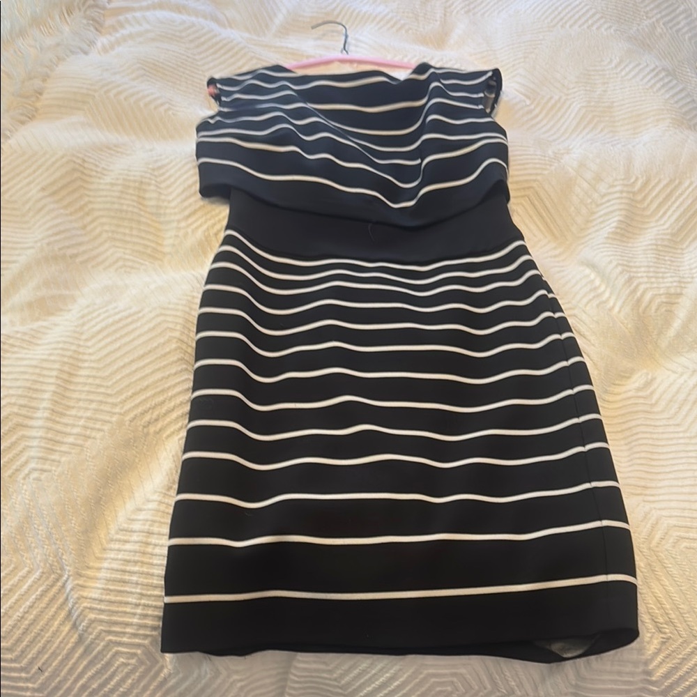 Ralph Lauren Black and White Sheath Mini Dress